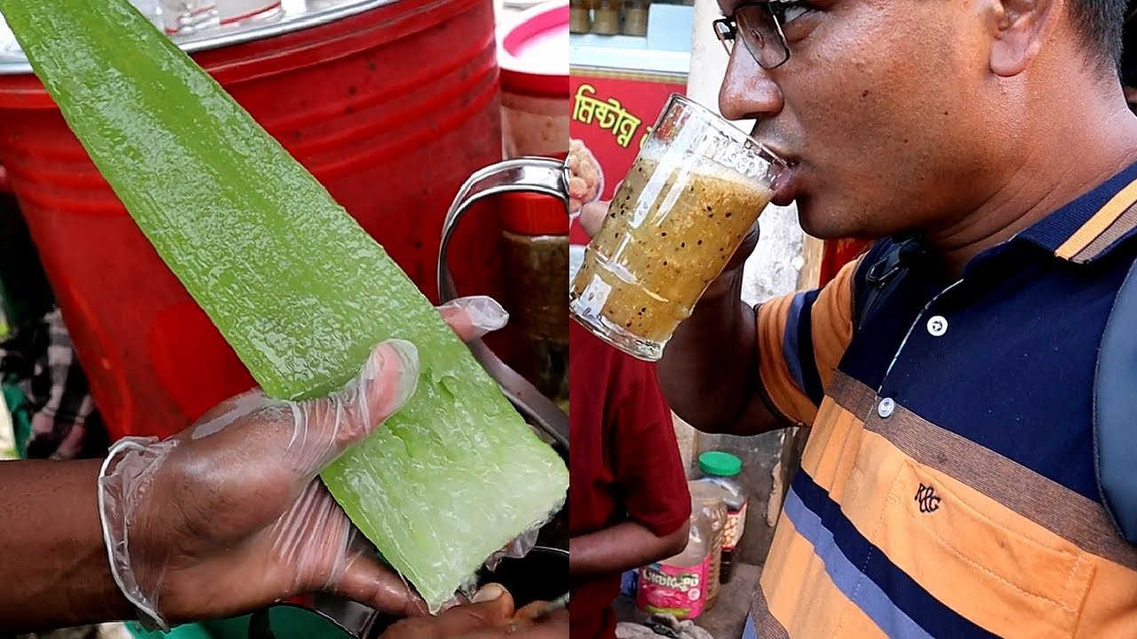 Best Healthy Food Aloe Vera Juice l New Street Food Seller l How to Make Aloe Vera Shorboth? Tk 30 Best Healthy Food Aloe Vera Juice l New Street Food Seller l How to Make Aloe Vera Shorboth? Tk 30