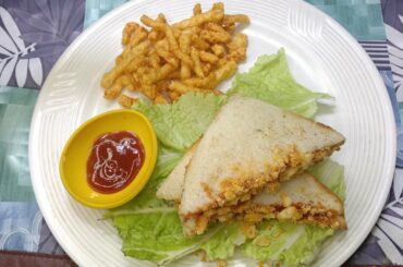 Kurkure sandwich| How to make Kurkure sandwich|Kurkure sandwich recipe