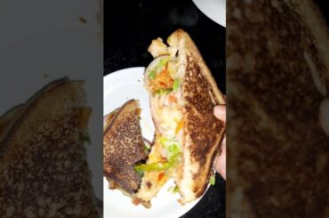 easy and quick potato tikki sandwich.  less oil#healthy sandwich