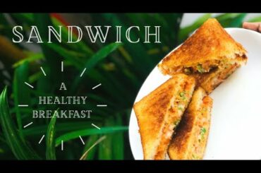 Veg Mayo Sandwich || Healthy and Tasty || Easy Breakfast - English Subtitles