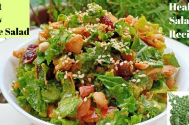 Most Delicious Raw Kale Salad | Healthy Kale Salad Recipe