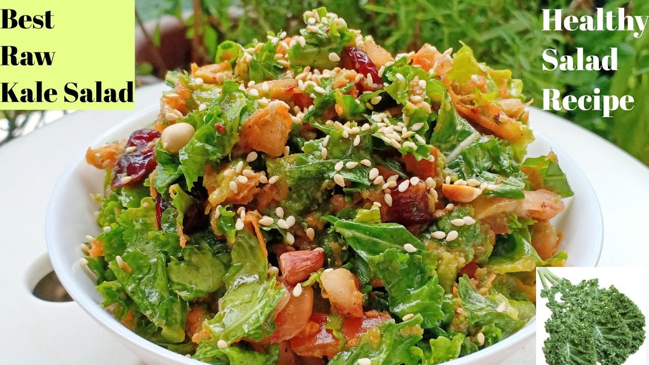 Most Delicious Raw Kale Salad | Healthy Kale Salad Recipe Most Delicious Raw Kale Salad | Healthy Kale Salad Recipe