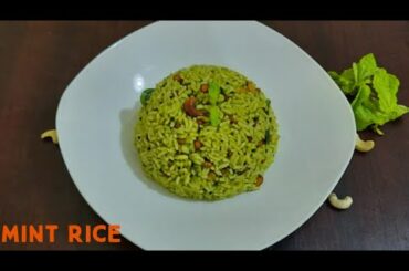 Mint Rice || Healthy lunch box recipe ||pudina rice