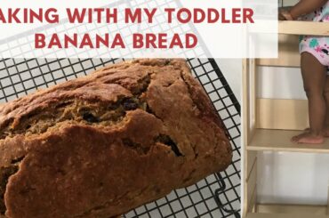 Baking healthy bread with my toddler #shorts
