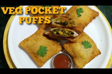 Veg pocket  puff /snacks recipe in tamil /Vegetable puffs/Healthy snacks