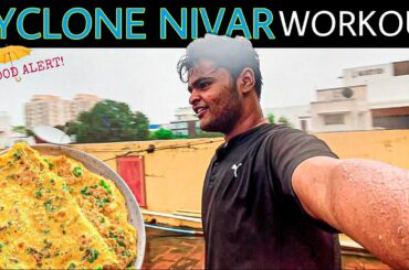 MY DAY IN MY LIFE ft.NIVAR CYCLONE + Healthy Low Calorie Lunch At Home| Staying Healthy Inside Home