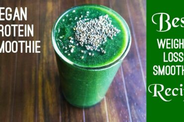 Vegan PROTEIN DETOX SMOOTHIE With Spirulina For Weight Loss, Glowing Skin, Healthy Hair & Immunity