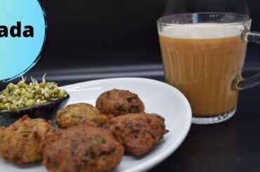 SPROUTED MOONG DAL VADA ( Healthy Snack Recipe ) in Tamil.