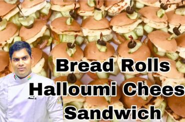 HALLOUMI CHEESE | Sandwich | Bread Rolls | Healthy Breakfast  | Simple Preparation | Home Method |