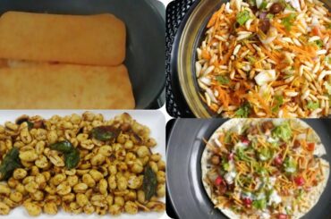 NO FRY crispy & healthy snacks receipes.Khakra sandwich|congress kadalekai|Masala pappad|churumuri