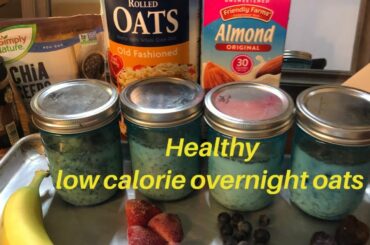 Healthy low calorie overnight oats. #pjsthriving