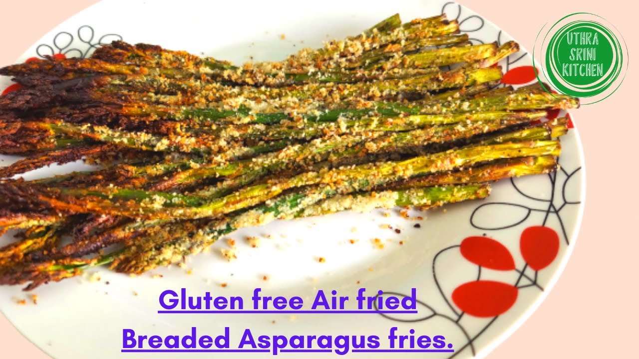 Gluten-free Air fried Breaded Asparagus fries | Air Fryer Asparagus Recipe | Healthy Snack Recipe Gluten-free Air fried Breaded Asparagus fries | Air Fryer Asparagus Recipe | Healthy Snack Recipe