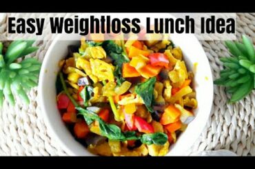 EASY & HEALTHY LUNCH IDEA FOR WEIGHT LOSS | VEGAN DIET PLAN RECIPE | HOW TO EAT WITHOUT GETTING FAT