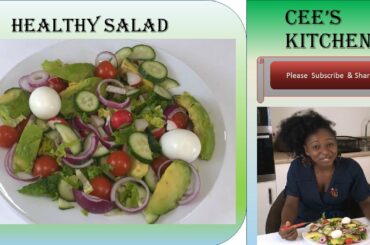 HEALTHY SALAD RECIPE, EAT TO STAY IN SHAPE!  MAINTAINS FLAT BELLY