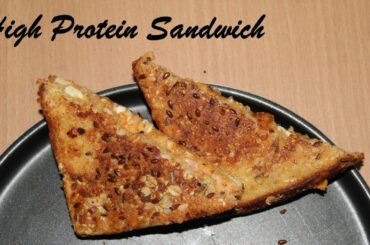 High Protein Sandwich Recipe I Healthy Sandwich Recipe I Chickpea and Boiled Egg Sandwich