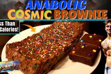 GIANT ANABOLIC COSMIC BROWNIE | Low Calorie High Protein Dieting Recipe