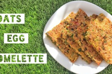 Oats Egg Omelette | Quick & Healthy Breakfast | Weight Loss Meal | Oats Veggies Omelette | Diet Food