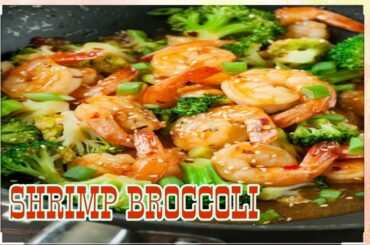 Shrimp broccoli and carrots recipe/healthy food