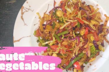 Saute Vegetable I Diet Recipe I Healthy Recipe I Weight Loss Recipe I Quick 10 mins I Life Of Mamta