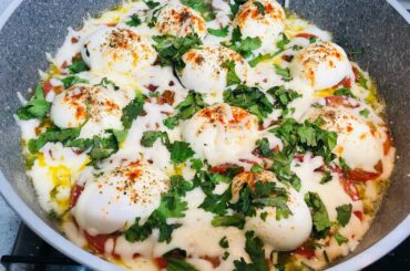 Turkish Eggs Recipe[ASMR]10Mins Healthy Breakfast Ideas| Low Carb Keto Diet Recipe