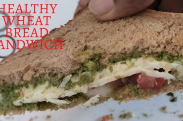 Healthy wheat Bread sandwich| sandwich with Pudina chutney| Navya's Dreamsape