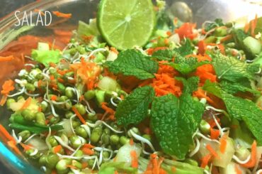 Vitamin Bomb SALAD/Home Made/weight loss/protein/sprouts salad recipe/healthy/CookieCutterClutter