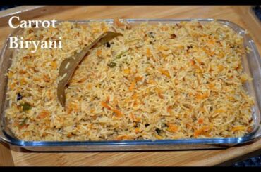 Carrot Biryani | Healthy Lunch Box Recipe | How To make Carrot Rice | Indian Rice Recipes