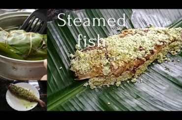 steamed fish (chutney fish) |In banana leaves|Healthy and easy fish recipe|Cook with rooby