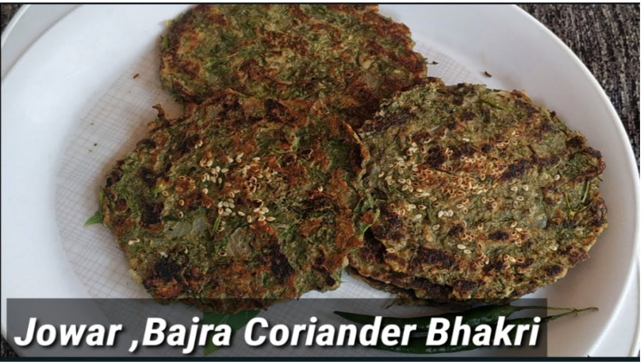 Jowar, Bajara, Coriander Bhakri / Thalipith – Healthy Breakfast Recipe – Cothimbir Bhakri Recipe Jowar, Bajara, Coriander Bhakri / Thalipith - Healthy Breakfast Recipe - Cothimbir Bhakri Recipe