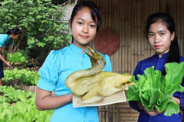 Yummy Duck Tasty With Natural Vegetables Recipe For Healthy Food