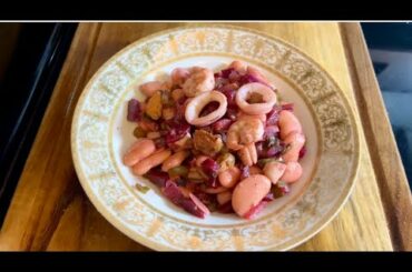 Mediterranean Seafood Medley and Butter Beans and Beets | Low Calorie |Easy Recipe | Quick Meal