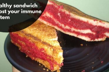 How To Make Sandwich At Home In Hindi | Healthy Veg Sandwich | Beetroot Sandwich Vegetable Sandwich