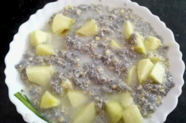 Healthy Breakfast Recipe:Chia Seed Oats(No Milk)||Thyroid/PCOS Weight loss Recipe ||Ritz Tipz