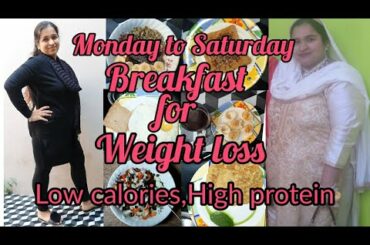 6 Quick & Healthy Breakfast for Weight Loss|Low calories,High Protein,High Fiber| BY SANA SHAMSI