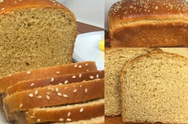 Homemade Whole Wheat Bread | Atta Bread |  Wholemeal Bread | Brown Bread Recipe In Tamil