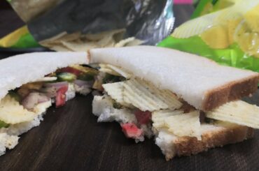 Chips Sandwich - Quick, Easy, Tasty and Healthy Breakfast