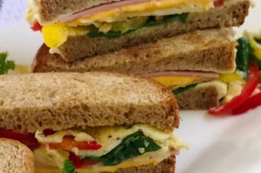 HEALTHY WHOLE WHEAT BREAD-EGG SANDWICH BREAKFAST IDEA || IN THE KITCHEN WITH LYNN