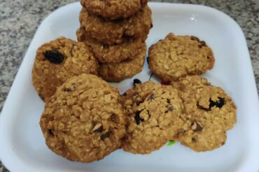 OATS HEALTHY COOKIES| GUILT FREE TEATIME SNACKS| EASY AND HEALTHY RECIPES | ANU'S KITCHEN
