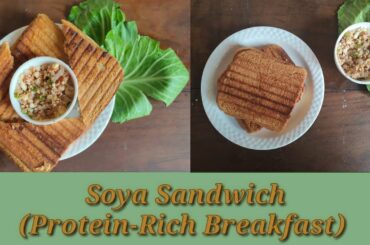 Soya Sandwich Recipe //Healthy and Tasty Sandwich Recipe //Paneer aur Soya se kaise bnaye Sandwich