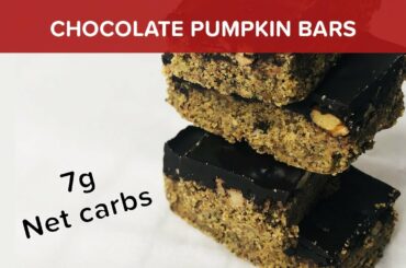 No-Bake Chocolate Pumpkin Bars (HEALTHY LOW CARB DESSERT)