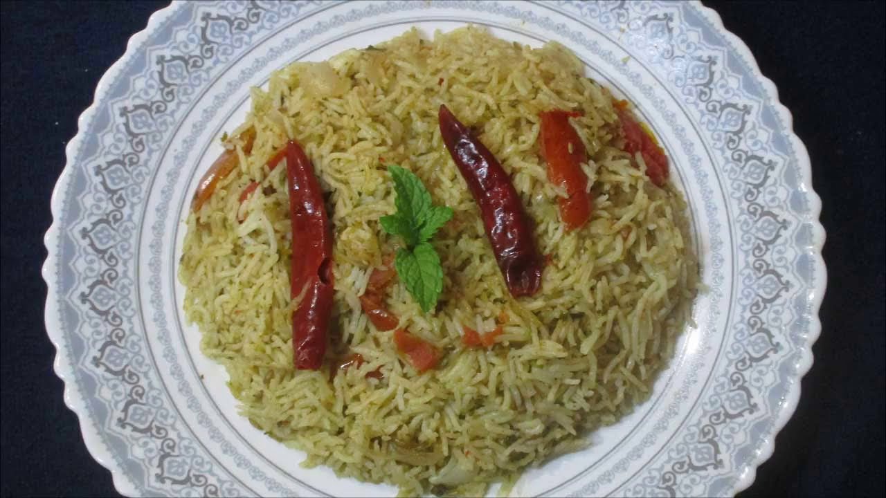 Mint Tomato Rice / Dinner Recipes / Veg Recipes /Fried Rice Recipes/Mint Recipes/Tomato Recipes #636 Mint Tomato Rice / Dinner Recipes / Veg Recipes /Fried Rice Recipes/Mint Recipes/Tomato Recipes #636