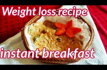Weight loss recipe/oats vegetable roti/instant breakfast recipe/Healthy breakfast recipe/oats recipe