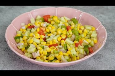 AMERICAN CORN SALAD | SORTIZY RECIPES | HEALTHY & TASTY CORN SALAD