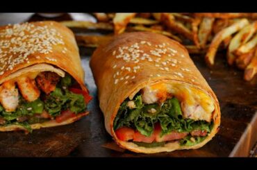 Less than 400 Calorie Grilled Spicy Chicken Sandwich Wrap Recipe!