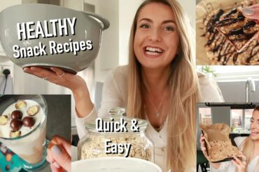 HEALTHY LOW CALORIE SNACK RECIPES | quick & easy