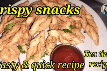 Crispy snacks recipe | Tea time recipe | Kids favorite | Healthy, easy & tasty | Shraddhas home cafe