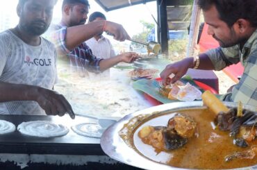 Tasty Chicken Curry with Dosa | Nellore Street Food Recipes | Healthy Breakfast Recipes | Foodcrafts