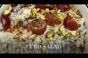 CURD SALAD (FRUIT N NUT CURD SALAD) || EASY TO MAKE || HEALTHY TO EAT || CHILLI BLOSSOM ||