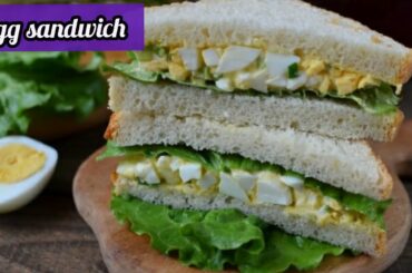 Healthy Sandwich Recipe For Weight Loss|Egg mayo sandwich||Making a soft and moist egg sandwich||