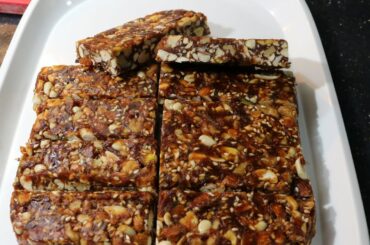Energy Bars/Dates & Nuts Bars/Healthy Recipes